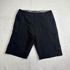 Iron Co. Black Cargo Work Shorts Utility‎ Men's Waist 32"